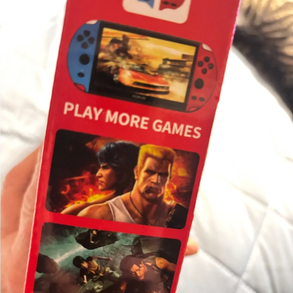 X 12 Plus 7” Screen Game Player 12,000 Games . 16G Rechargeable. New